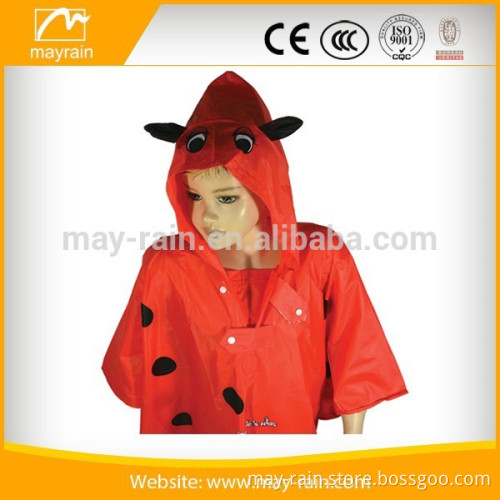 animal design pvc poncho